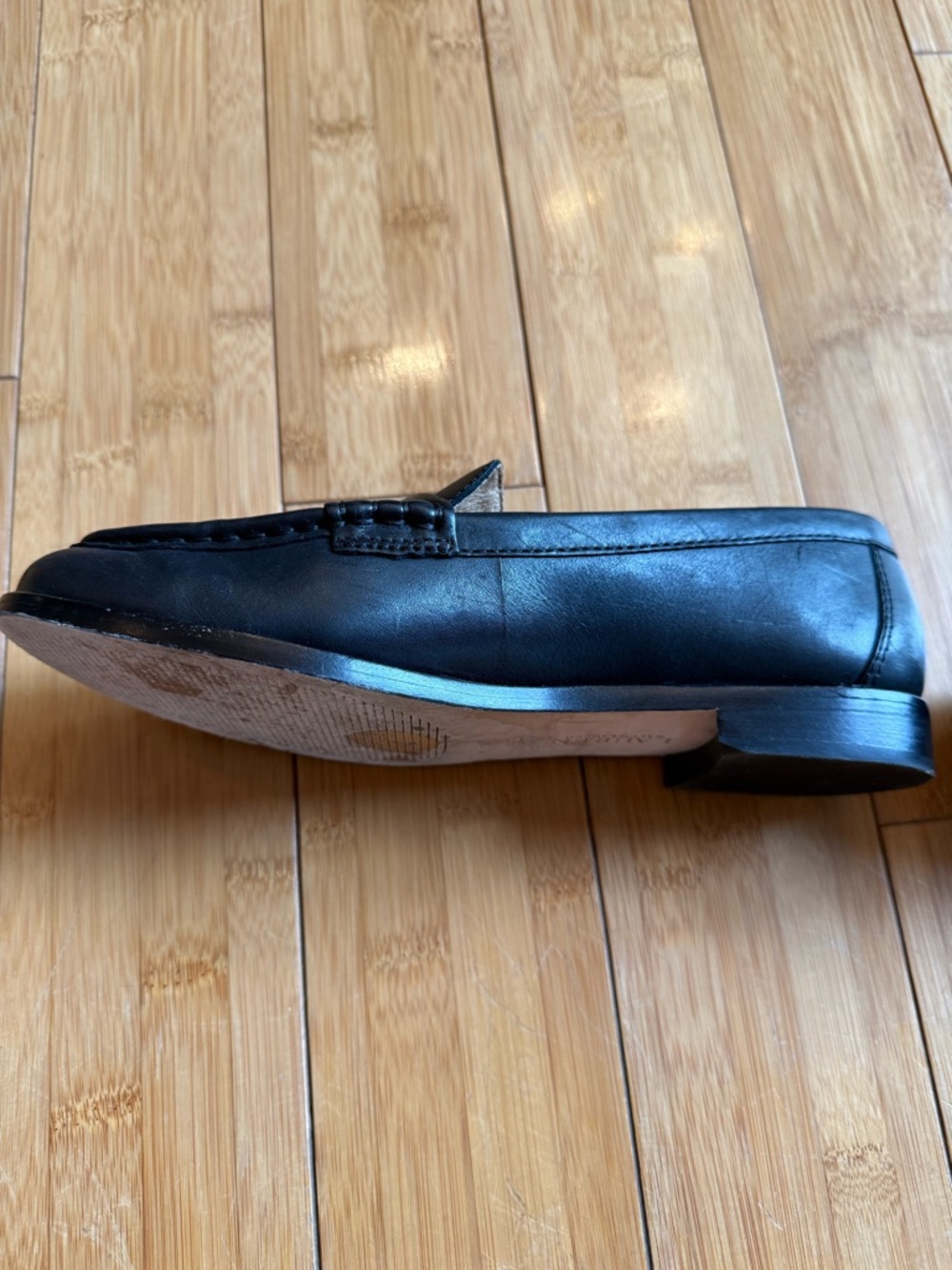 Classic Black Leather Ralph Lauren Penny Loafers - Women 6.5 - Picture 2 of 7